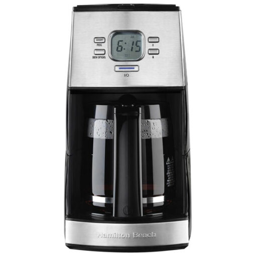 12 PROGRAMMABLE CUP COFFEE MAKER (STAINLESS STEEL) HAMILTON BEACH