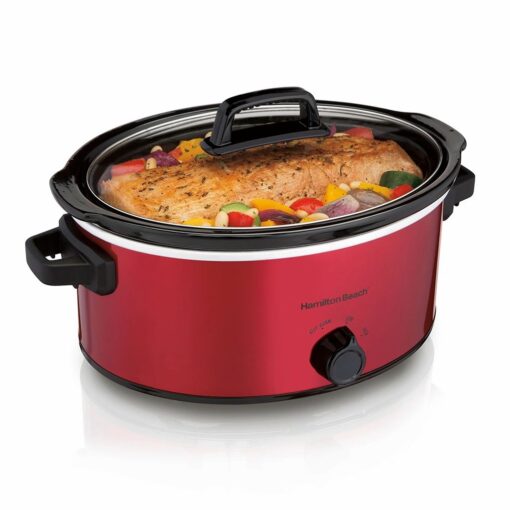 5QT SLOW COOKER (RED) HAMILTON BEACH