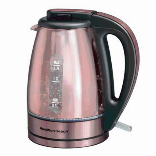1.7L ELECTRIC GLASS KETTLE (COPPER) HAMILTON BEACH