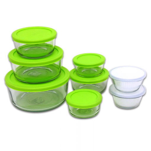 16PC FOOD STORAGE SET WITH LIDS (ROUND) KITCHEN CLASSICS