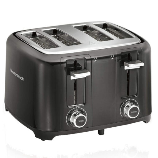 4 SLICE TOASTER EXTRA WIDE SLOT (BLACK) HAMILTON BEACH