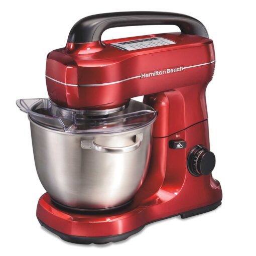4QT 7SPD STAND MIXER WITH ATTACHMENTS (RED) HAMILTON BEACH