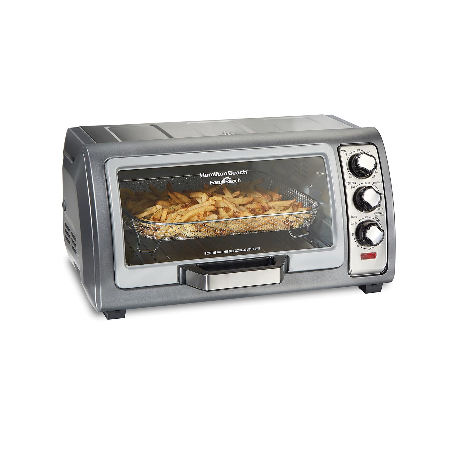 6 SLICE TOASTER OVEN WITH AIR FRYER (STAINLESS STEEL) HAMILTON BEACH