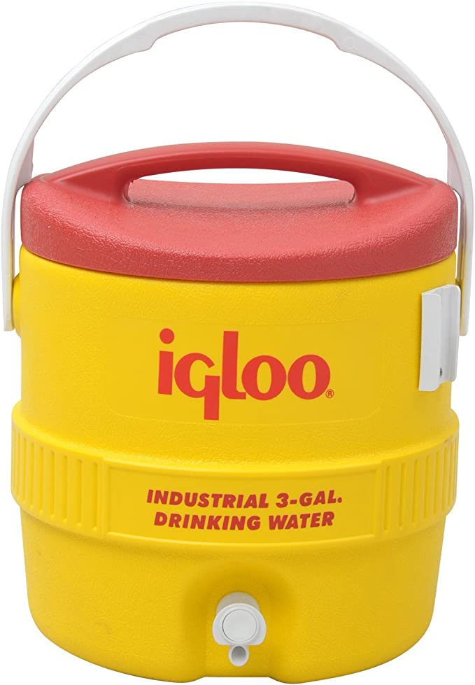 3 GALLON COOLER (YELLOW/RED) IGLOO