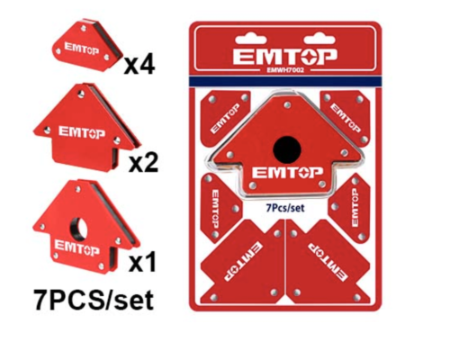 MAGNETIC WELDING HOLDER 7PC SET EMTOP